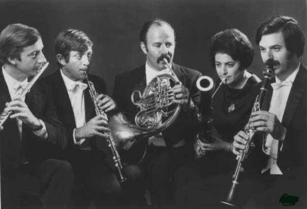 Karl Kraber, Flute; Charles Kuskin, Oboe; Barry Benjamin, Horn; Jane Taylor, Bassoon; Jerry Kirkbride, Clarinet