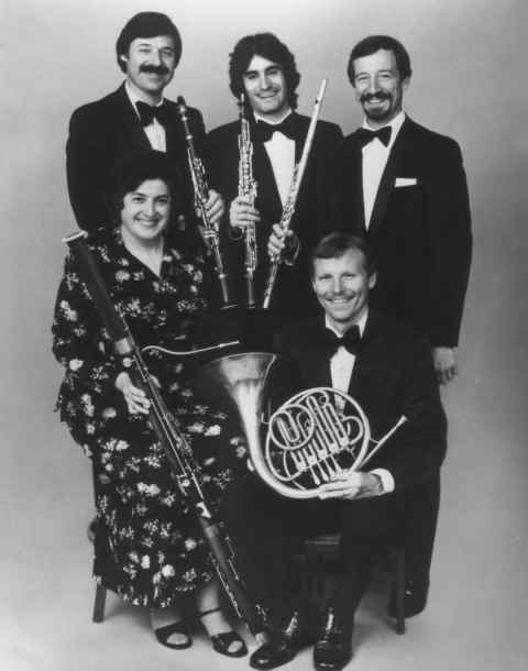 Jerry Kirkbride, Clarinet; Gerard Reuter, Oboe; Karl Kraber, Flute; Jane Taylor, Bassoon; David Jolley, Horn